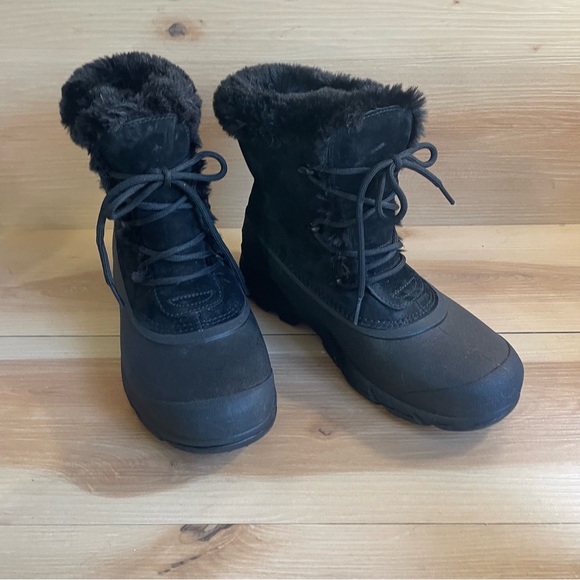 Sorel Snow Angel Boots Women’s Size 10M Black Waterproof Winter Insulated - Picture 2 of 8